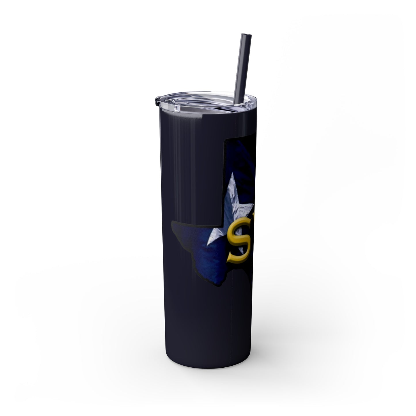 SYA Skinny Tumbler with Straw, 20oz