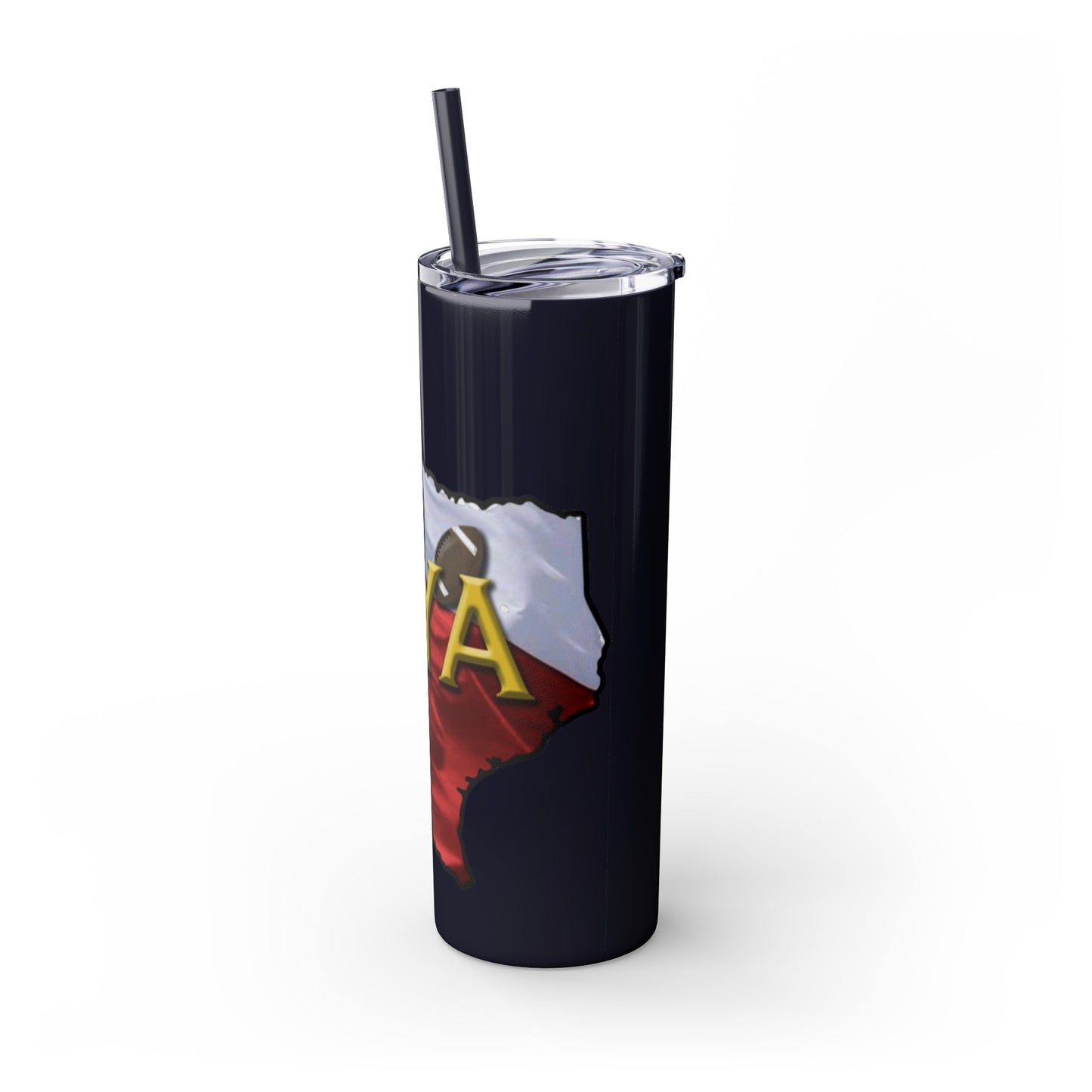 SYA Skinny Tumbler with Straw, 20oz