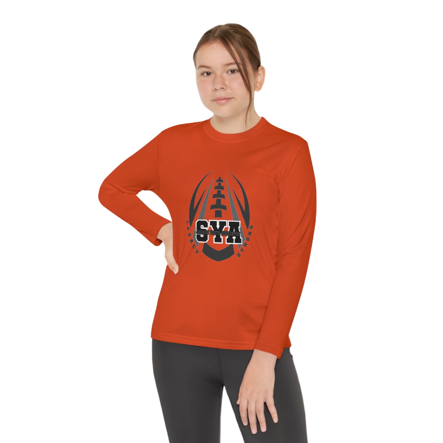 SYA Legacy Football Youth Long Sleeve Competitor Tee