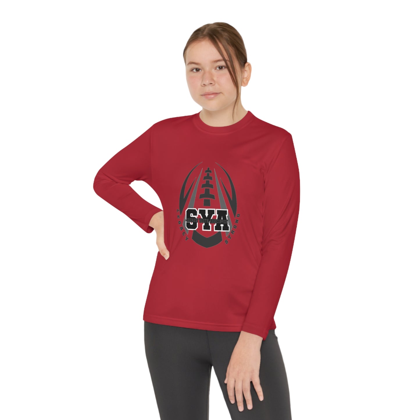 SYA Legacy Football Youth Long Sleeve Competitor Tee