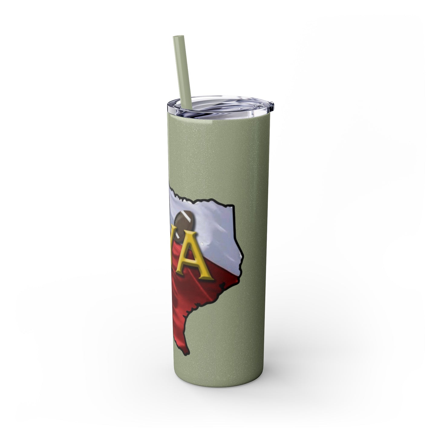 SYA Skinny Tumbler with Straw, 20oz