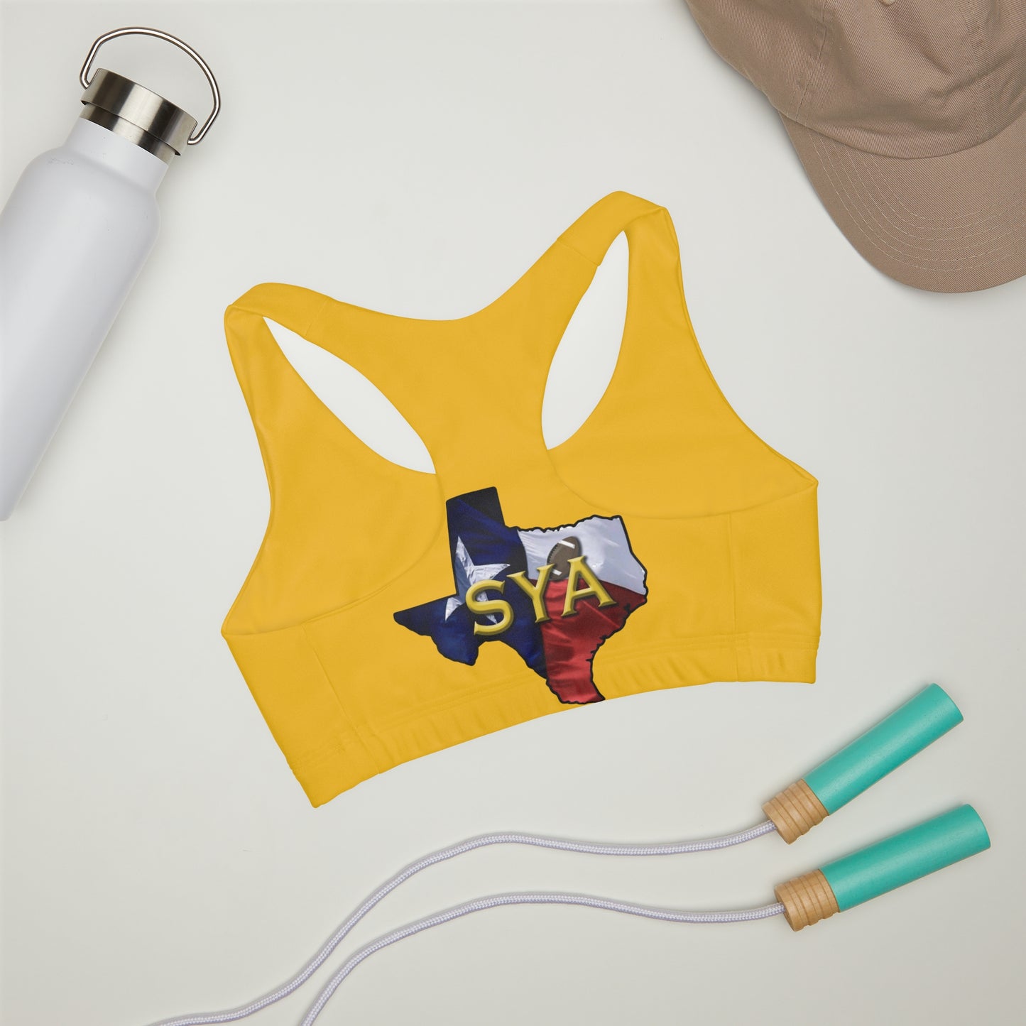 SYA Girls' Double Lined Seamless Sports Bra