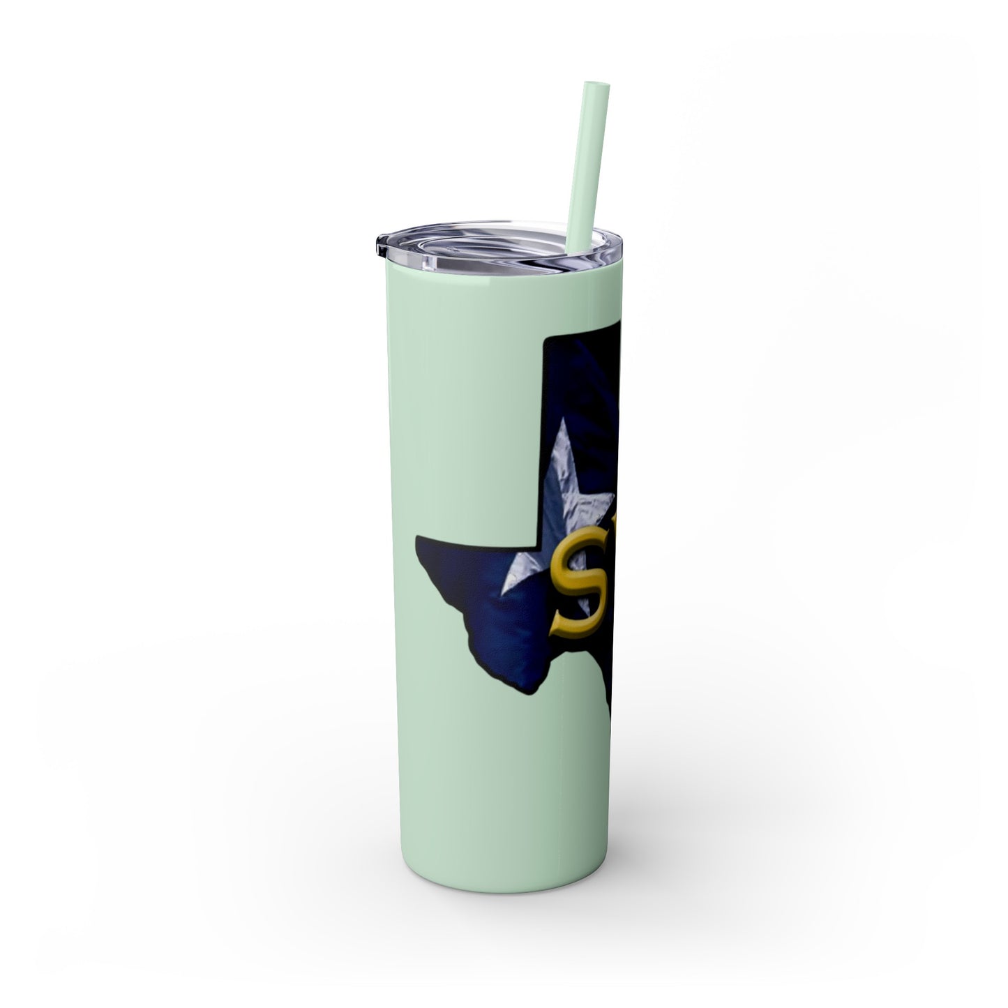 SYA Skinny Tumbler with Straw, 20oz