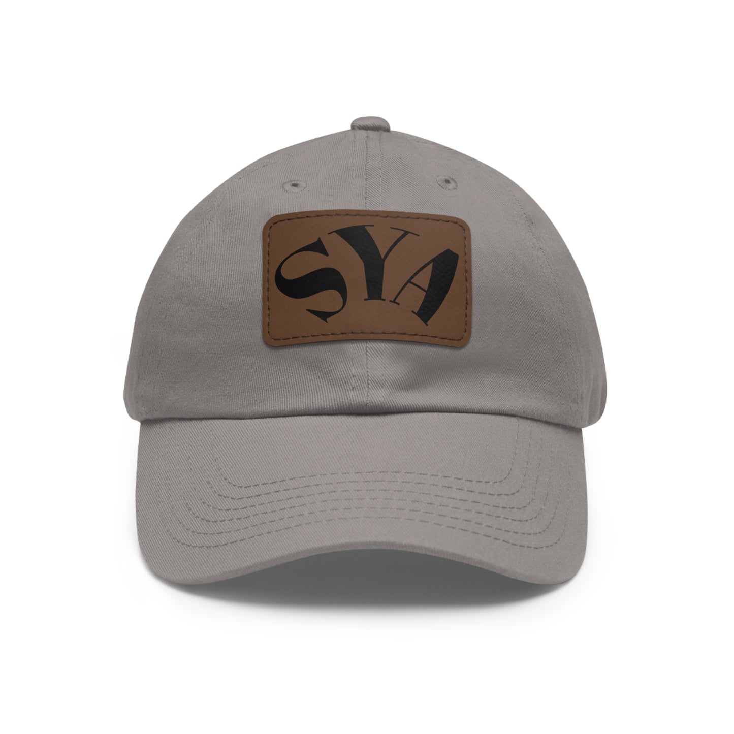 SYADad Hat with Leather Patch - Perfect for Casual Outings & Gifts