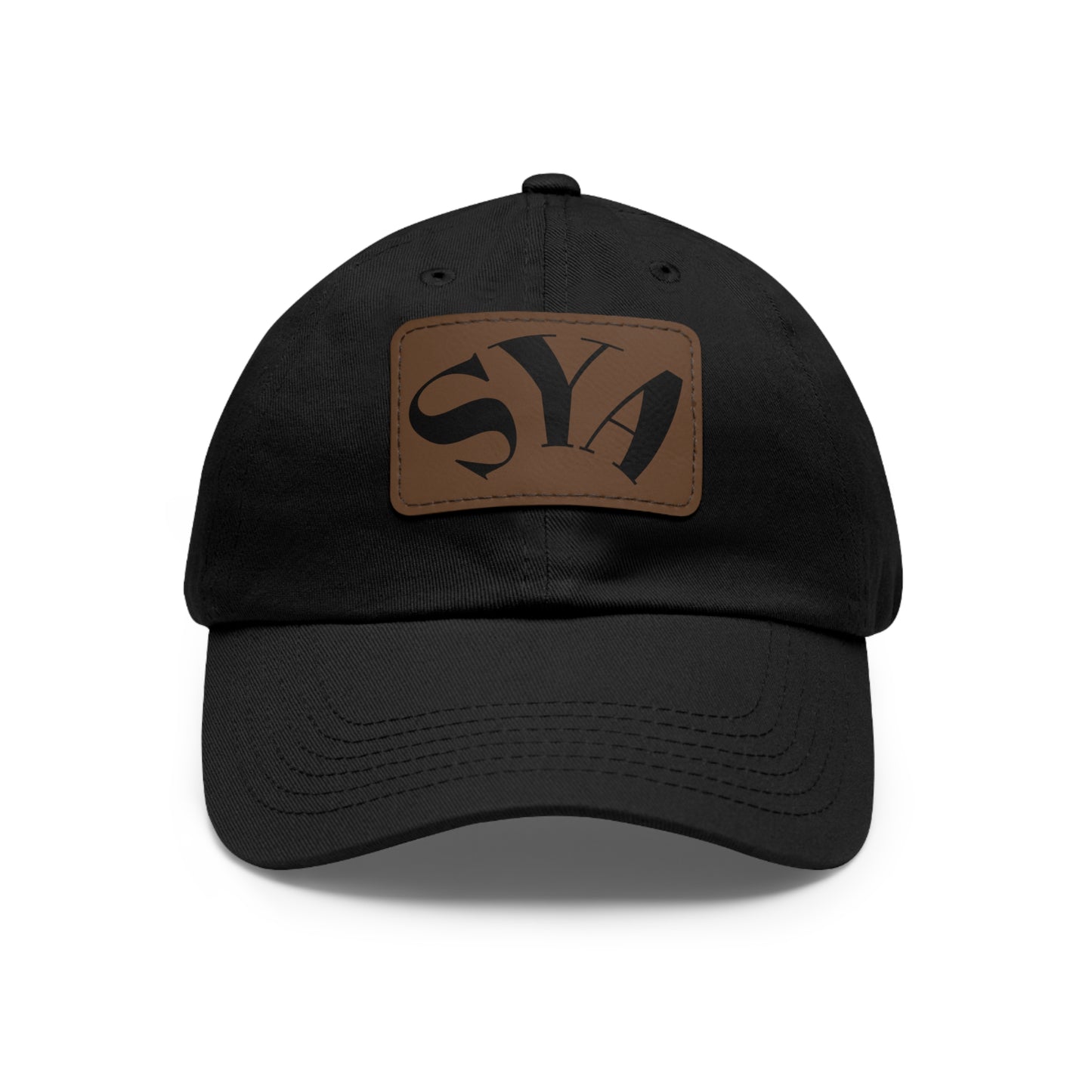 SYADad Hat with Leather Patch - Perfect for Casual Outings & Gifts