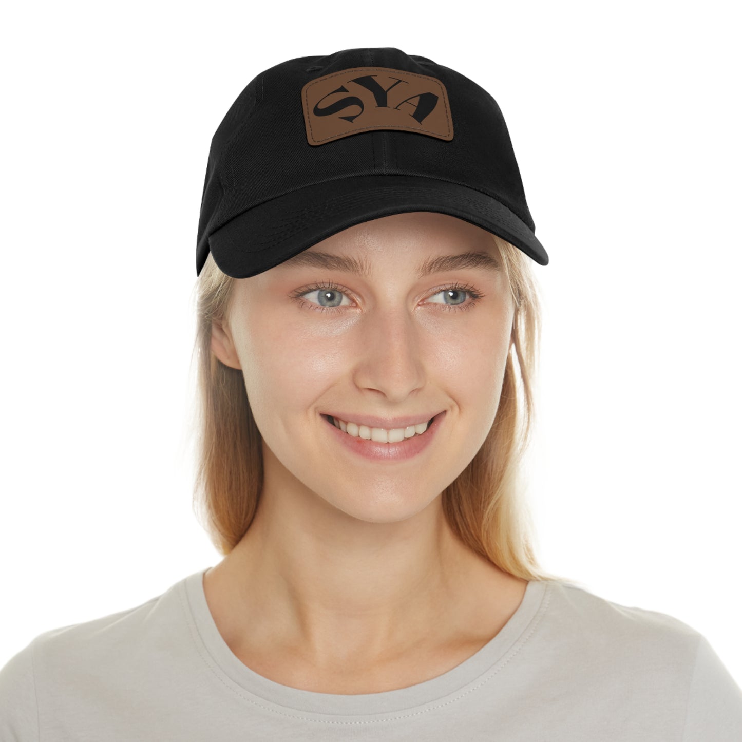 SYADad Hat with Leather Patch - Perfect for Casual Outings & Gifts