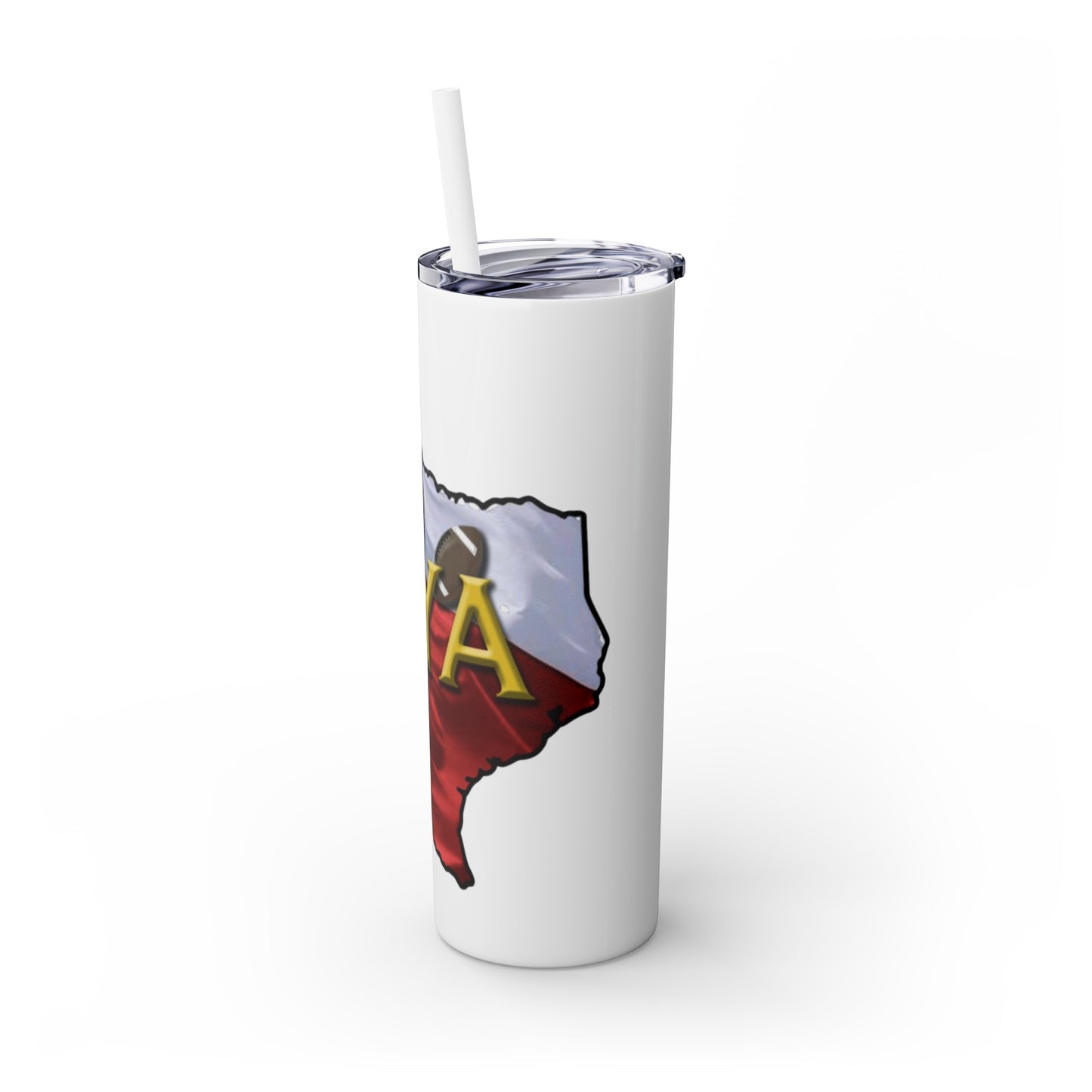 SYA Skinny Tumbler with Straw, 20oz