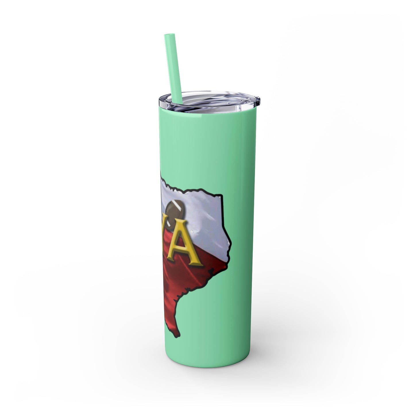 SYA Skinny Tumbler with Straw, 20oz