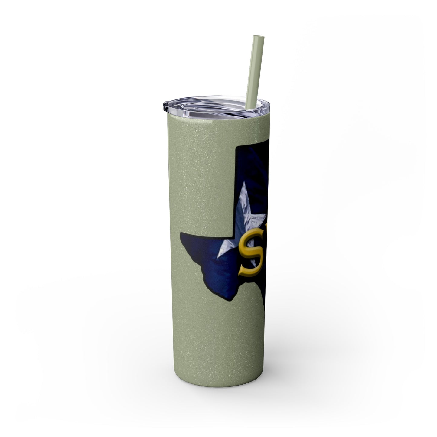 SYA Skinny Tumbler with Straw, 20oz
