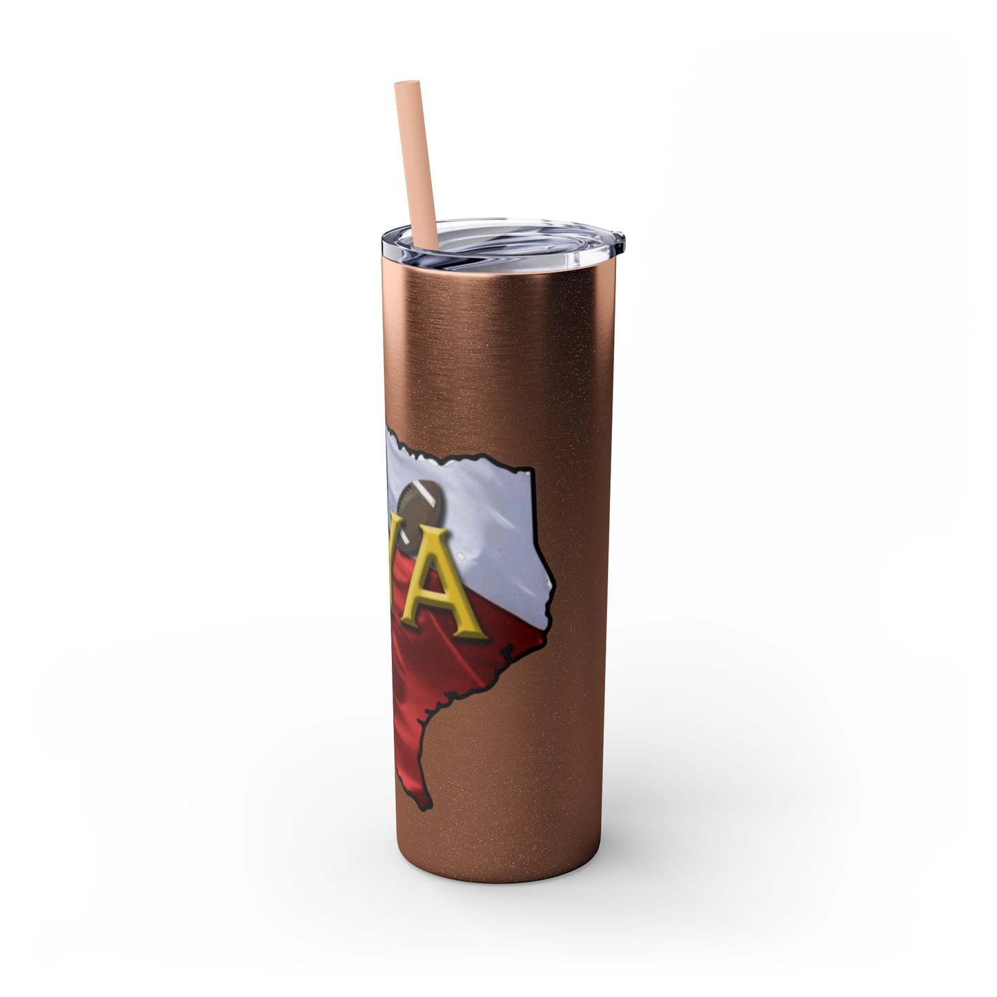 SYA Skinny Tumbler with Straw, 20oz