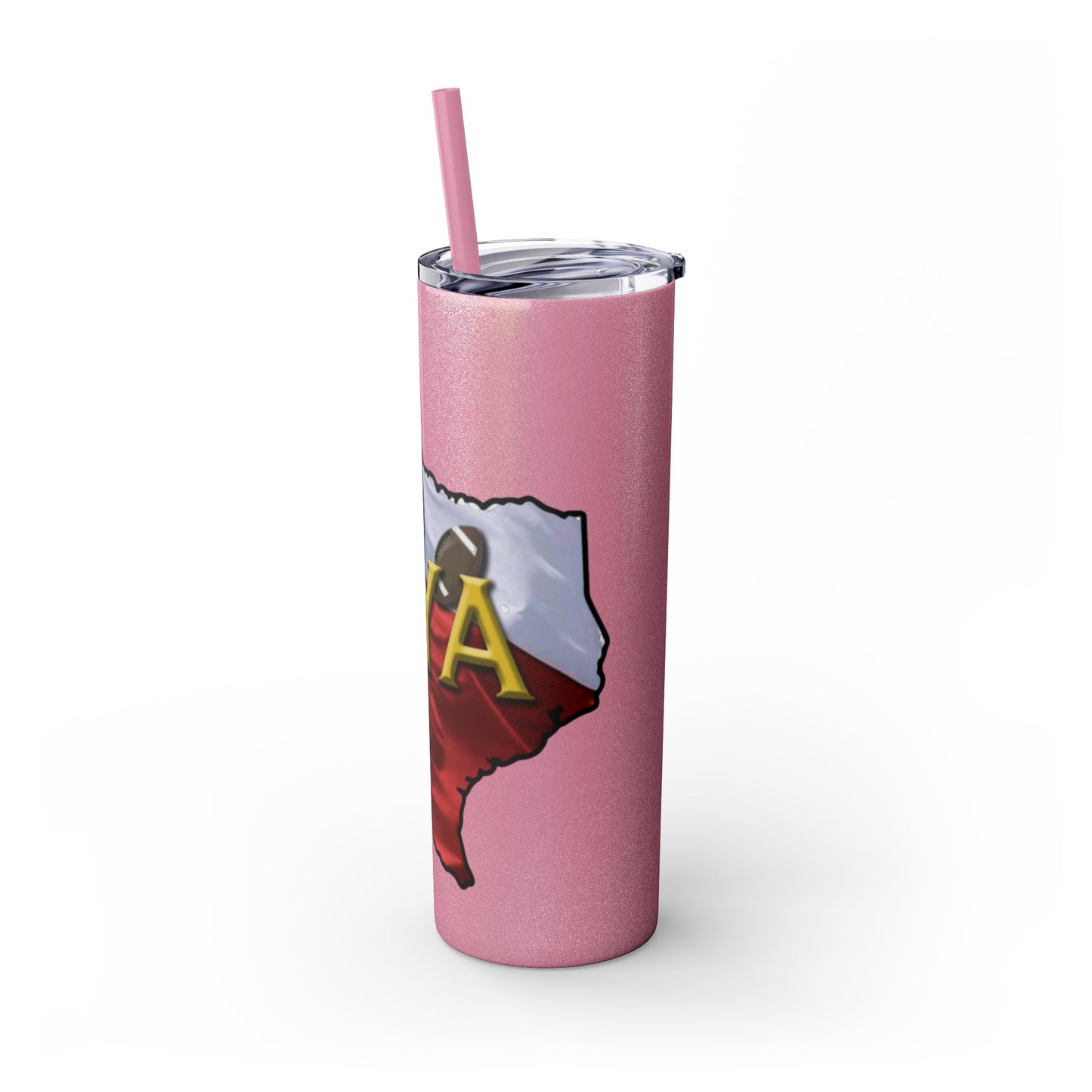 SYA Skinny Tumbler with Straw, 20oz