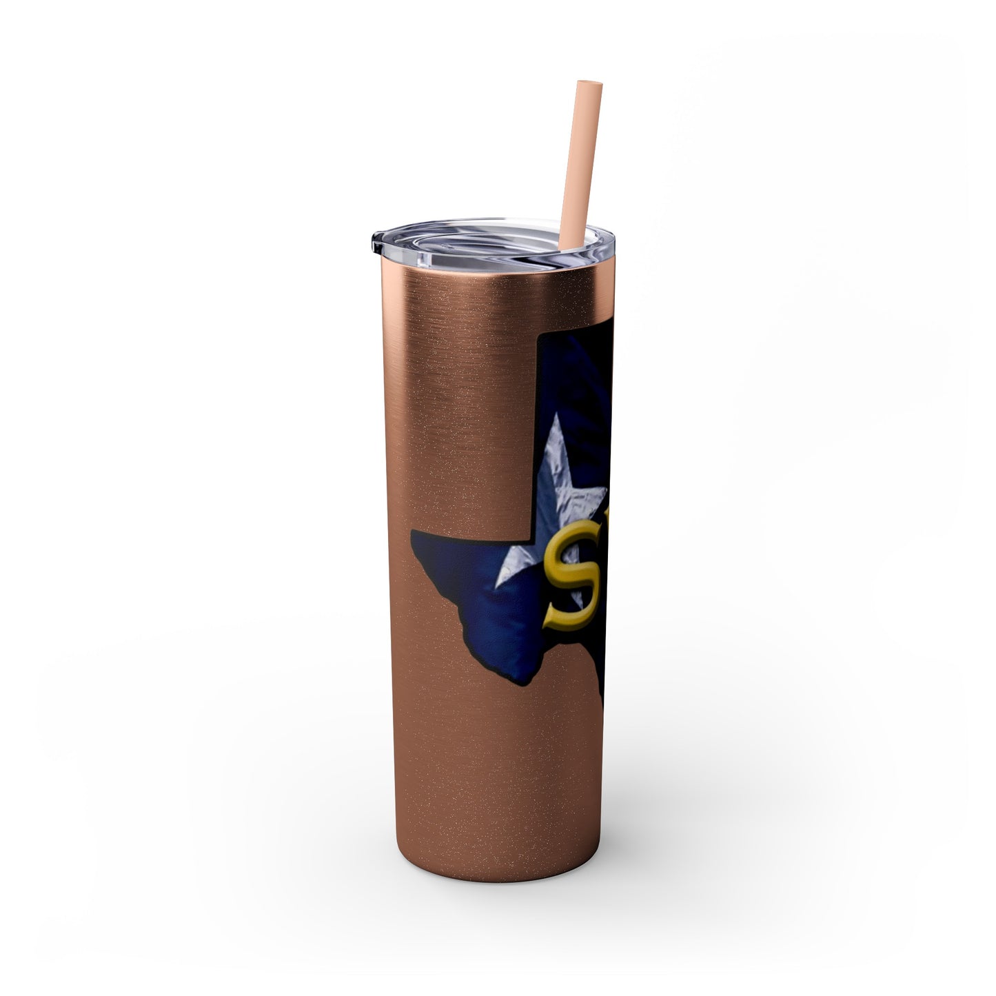 SYA Skinny Tumbler with Straw, 20oz