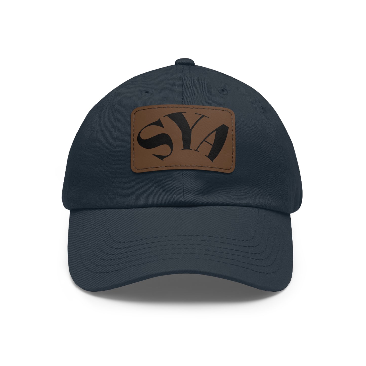 SYADad Hat with Leather Patch - Perfect for Casual Outings & Gifts