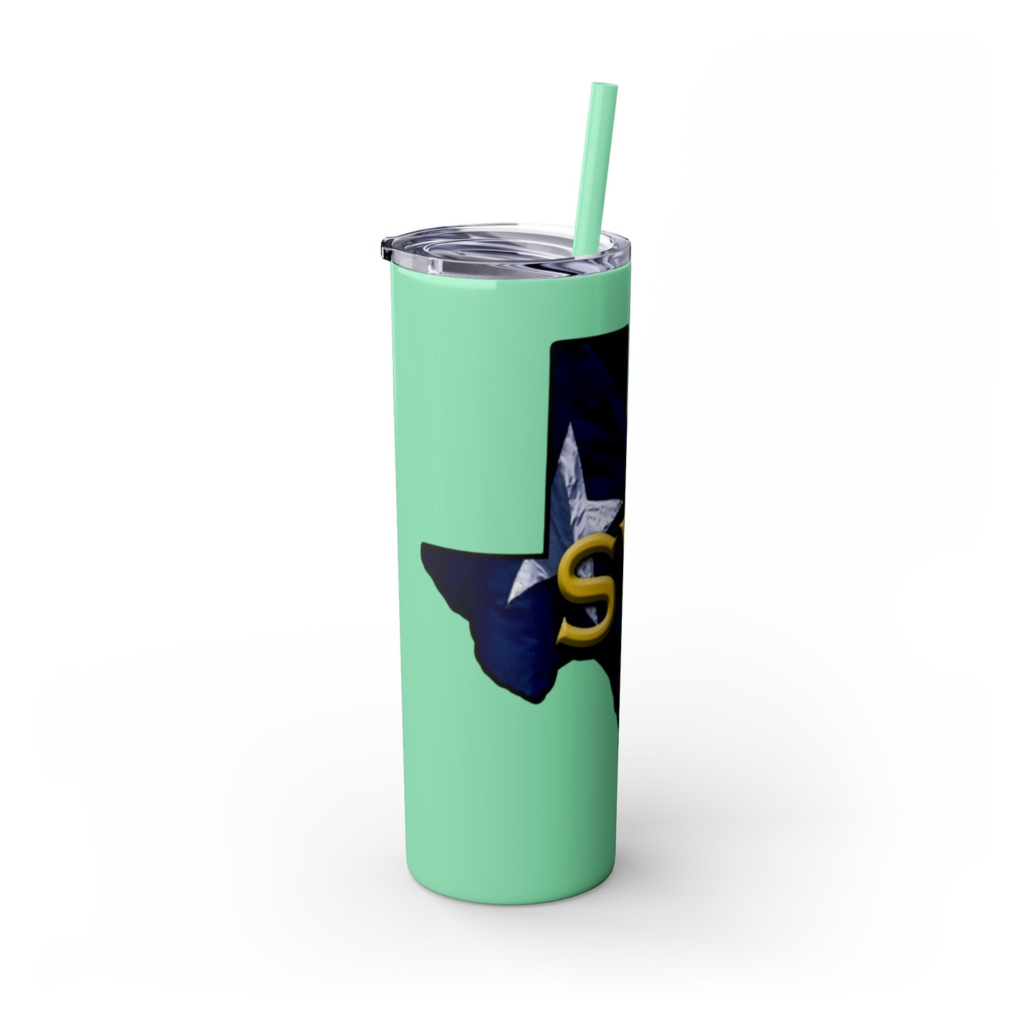 SYA Skinny Tumbler with Straw, 20oz