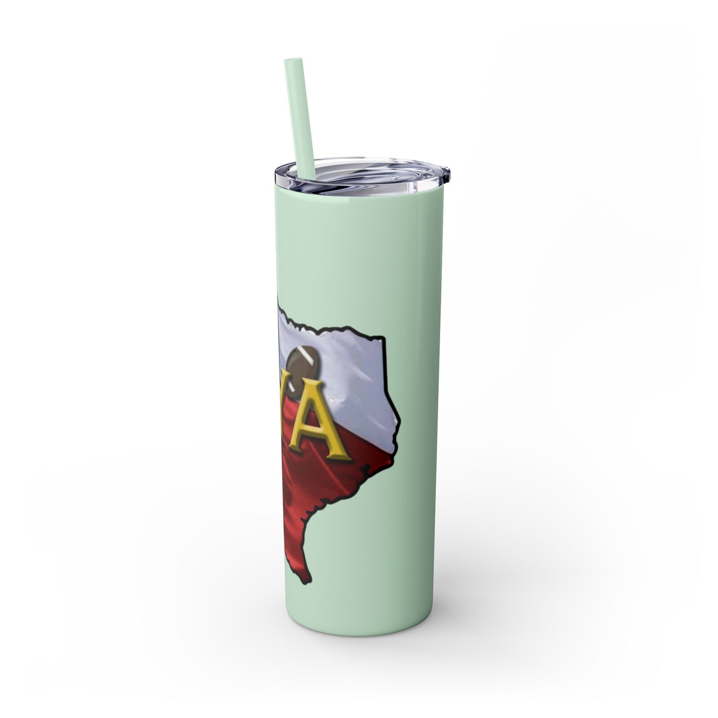 SYA Skinny Tumbler with Straw, 20oz