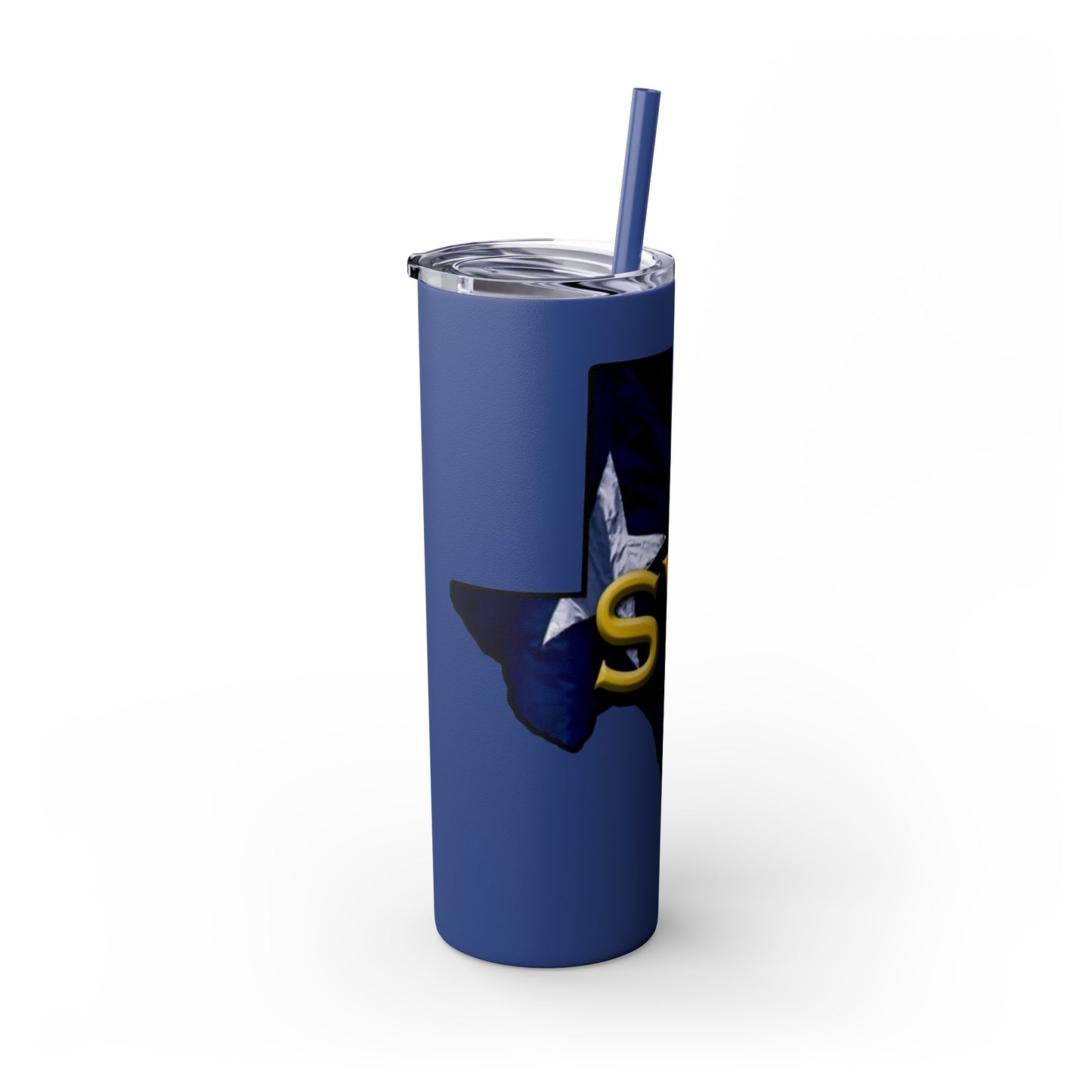 SYA Skinny Tumbler with Straw, 20oz