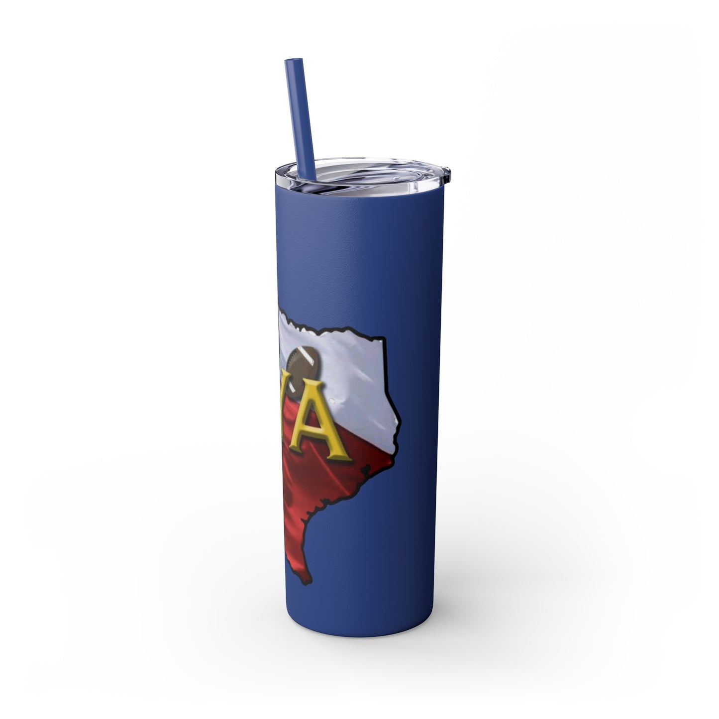 SYA Skinny Tumbler with Straw, 20oz