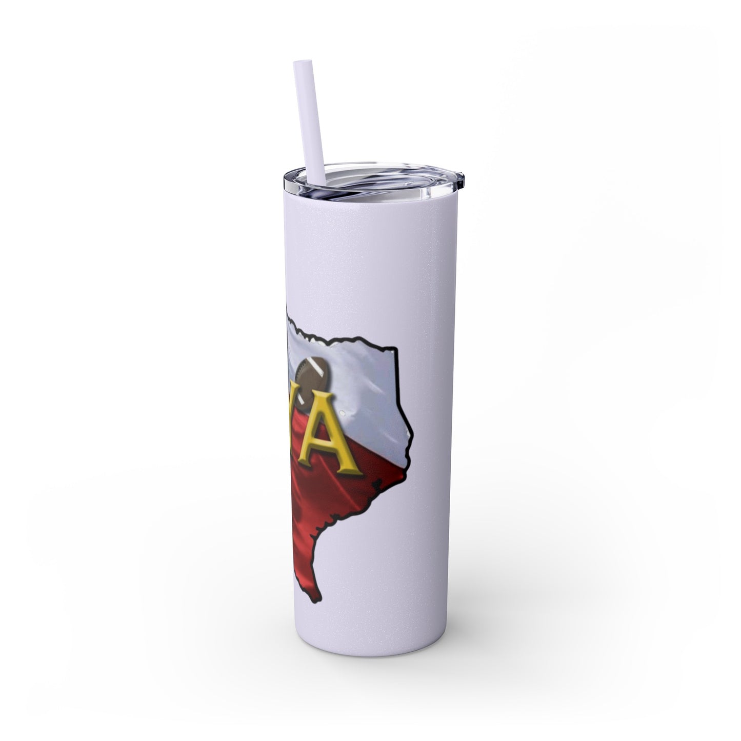 SYA Skinny Tumbler with Straw, 20oz