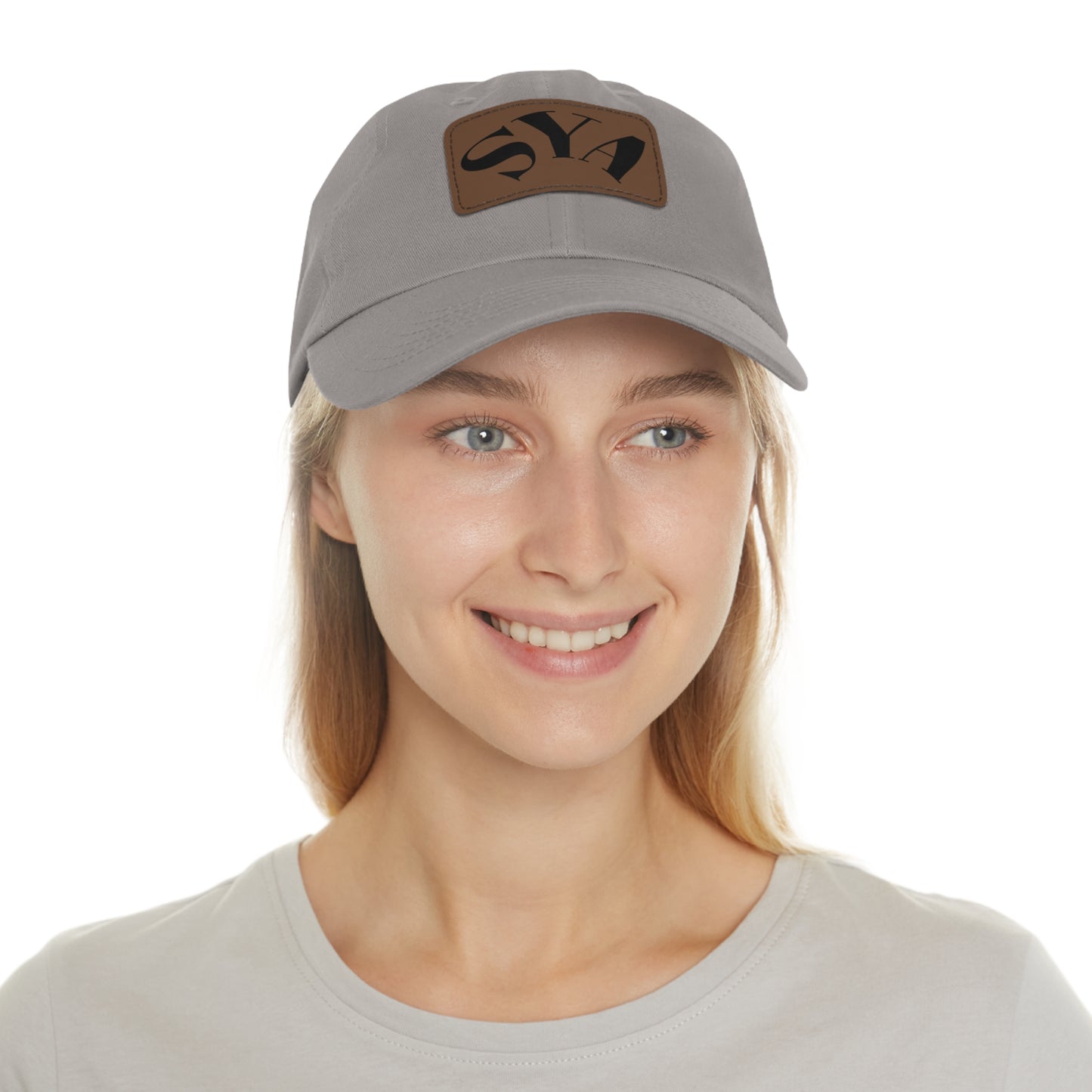 SYADad Hat with Leather Patch - Perfect for Casual Outings & Gifts