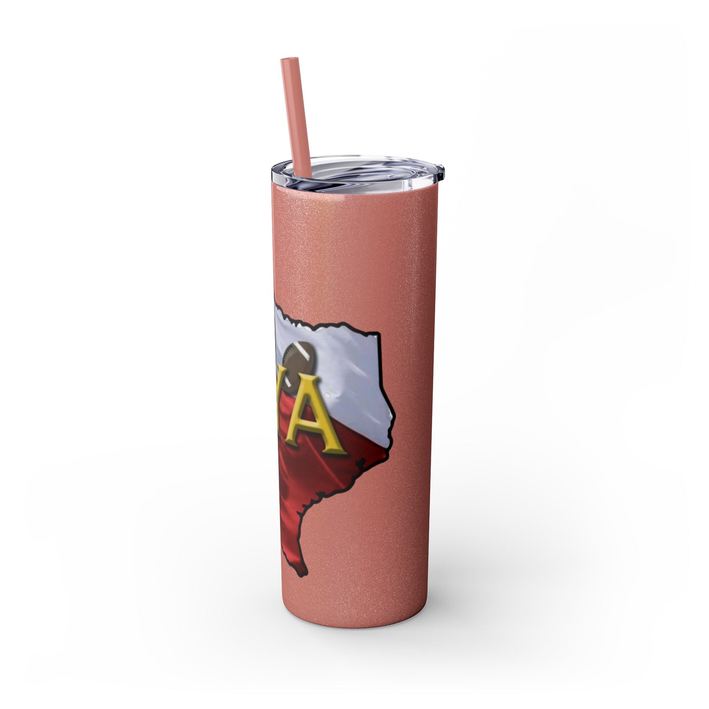 SYA Skinny Tumbler with Straw, 20oz
