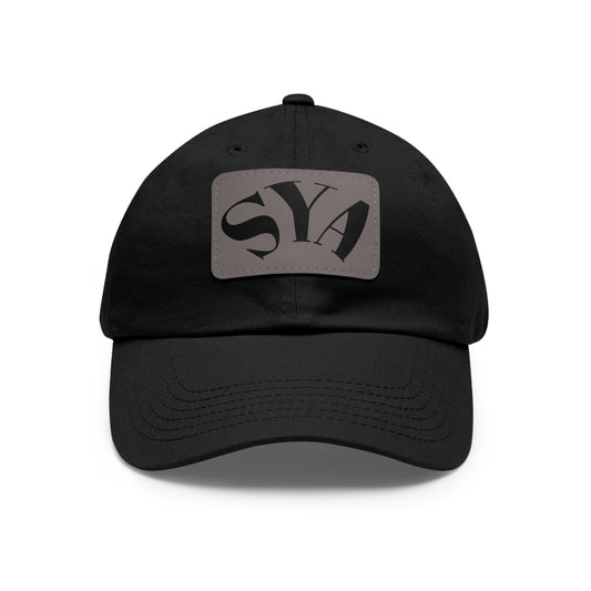 SYADad Hat with Leather Patch - Perfect for Casual Outings & Gifts