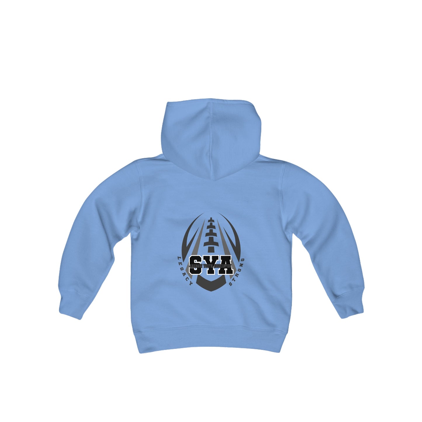 Youth SYA Legacy Football Heavy Blend Hooded Sweatshirt